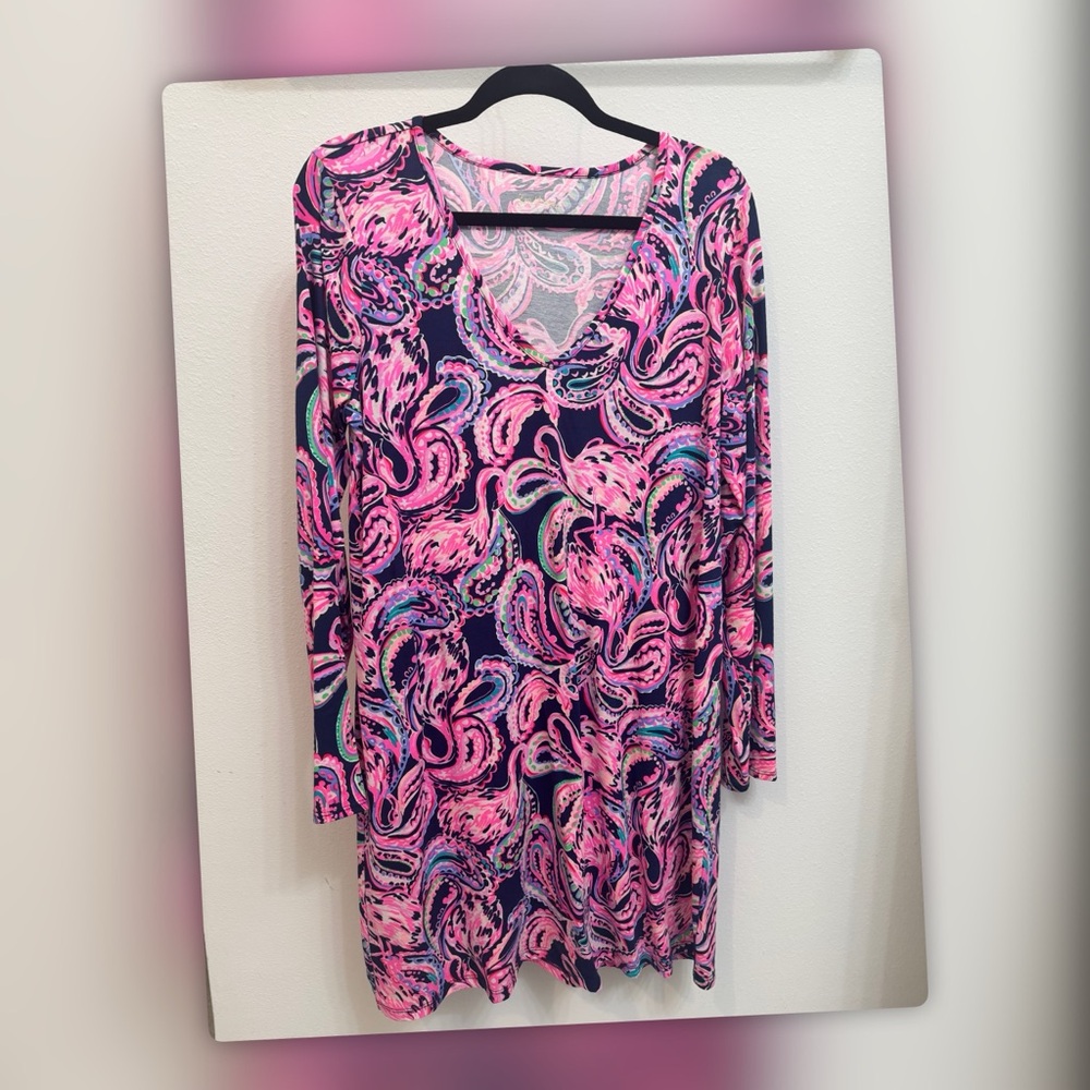 Lilly Pulitzer Etta Long Sleeved Dress - Size Large - EUC